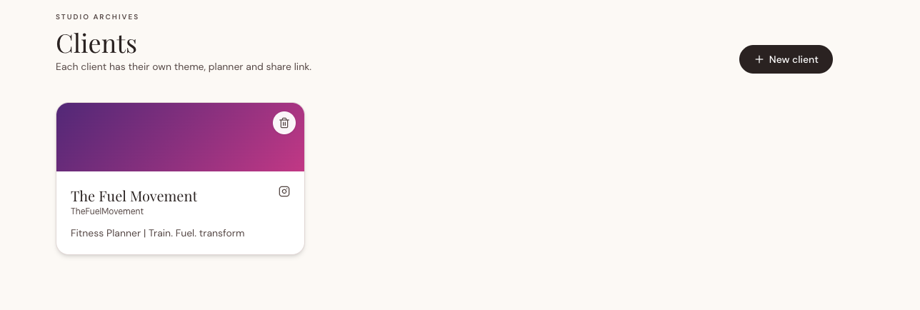 Add client setup wizard inside Social Drafters